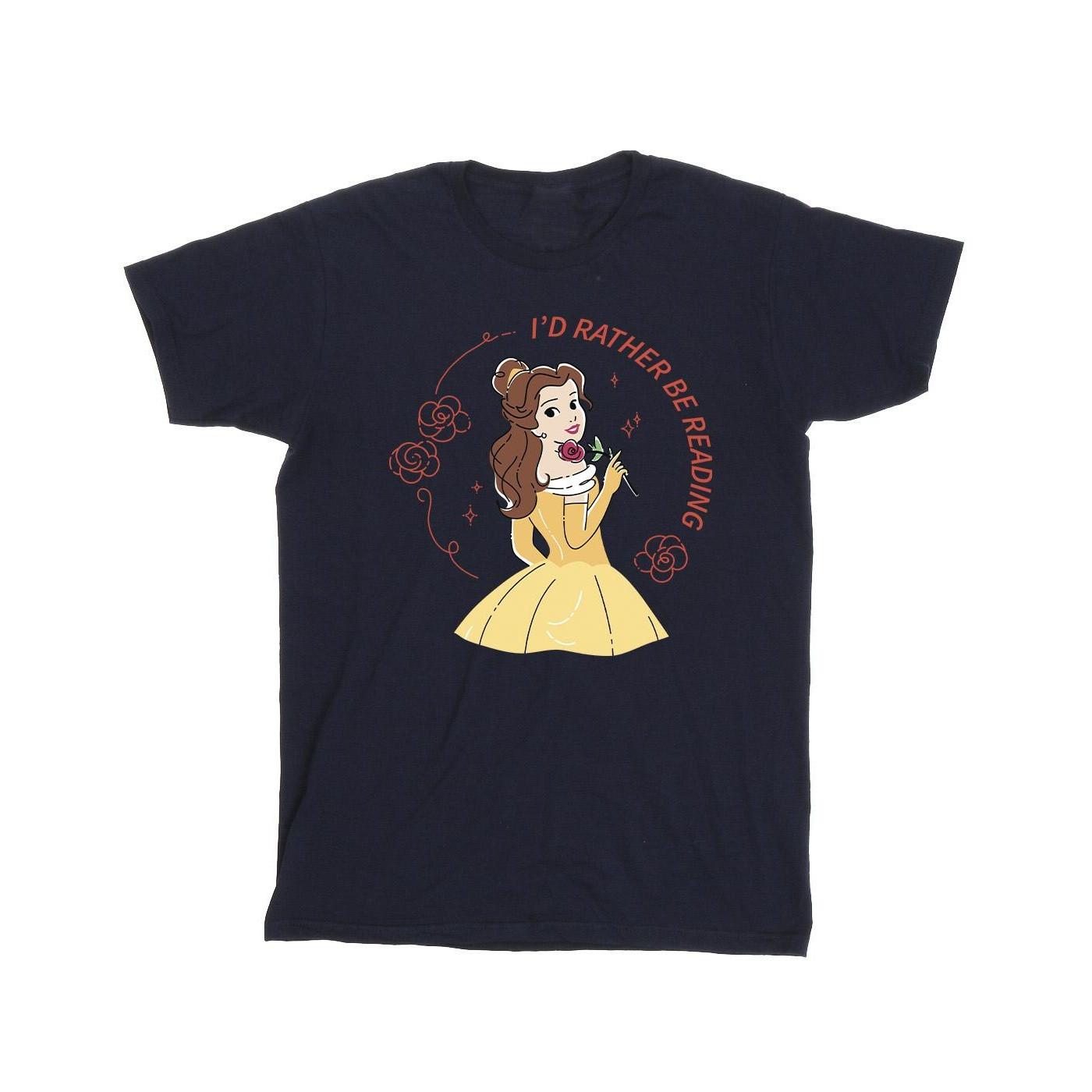 Disney Beauty And The Beast I'd Rather Be Reading T-Shirt