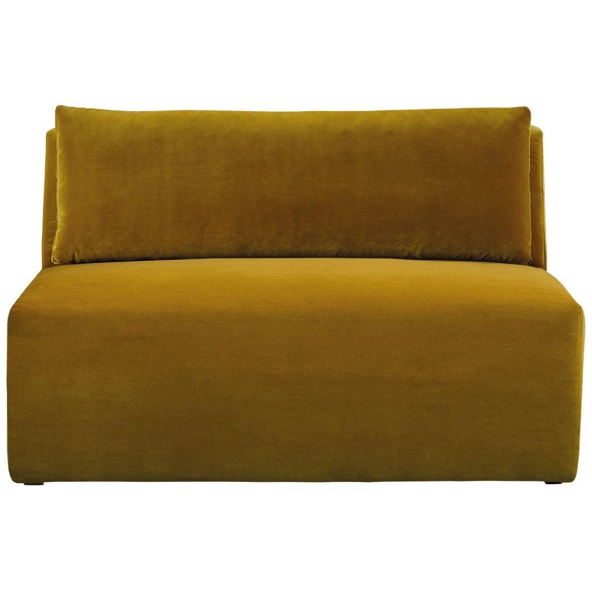 Blanc d'Ivoire Sofa Lou Samt safran 336