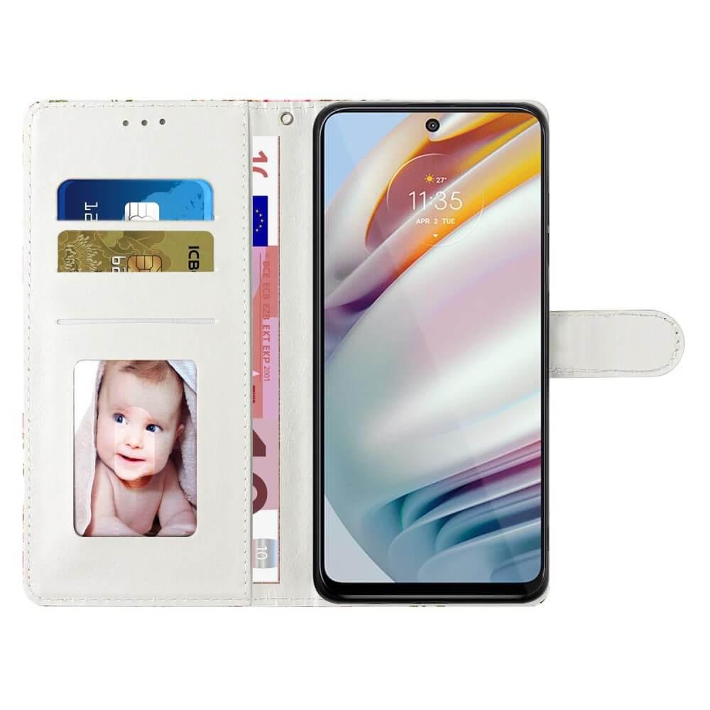 Cover-Discount Galaxy S23 FE - Leder Etui Hülle Schmetterling Blau