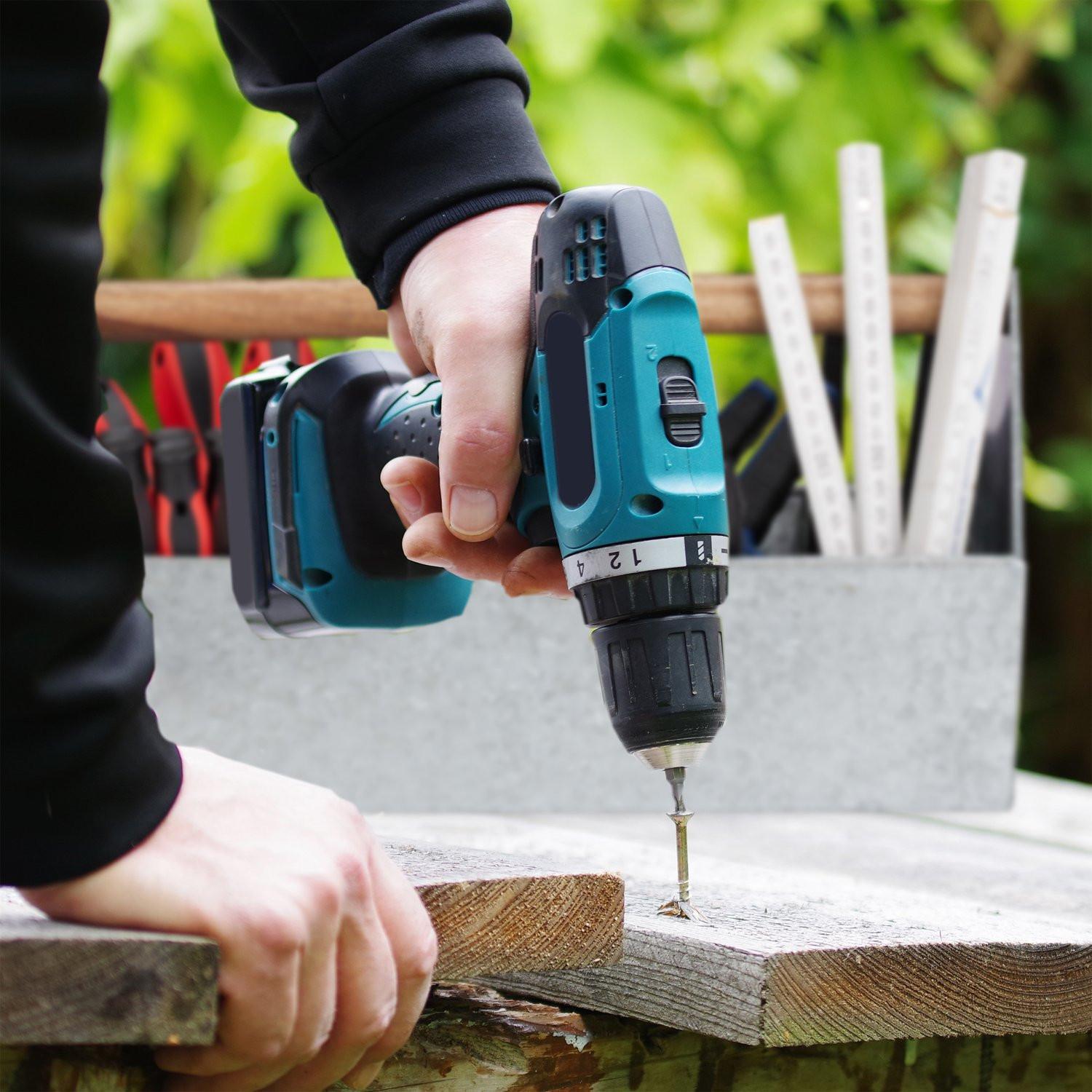 Northix Zink-Blumenkasten mit Holzgriff