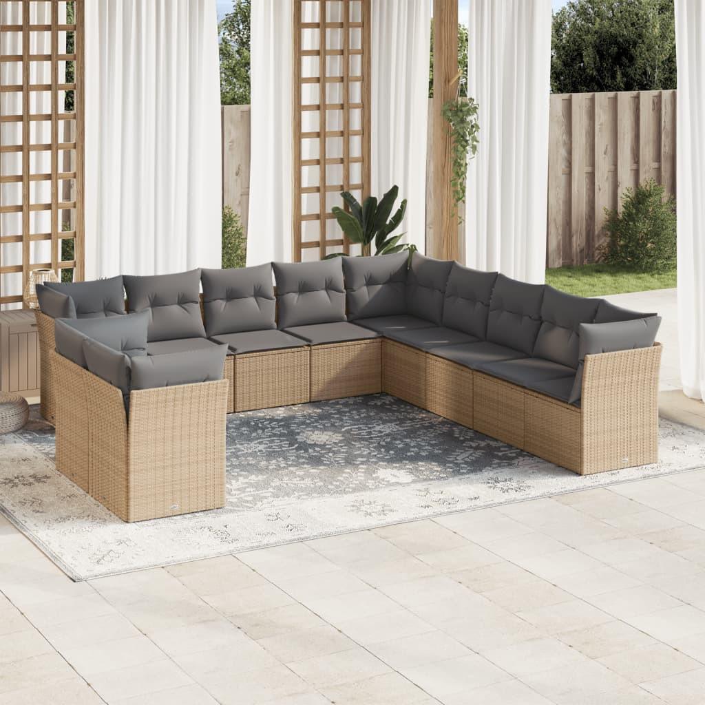 VidaXL Garten sofagarnitur poly-rattan