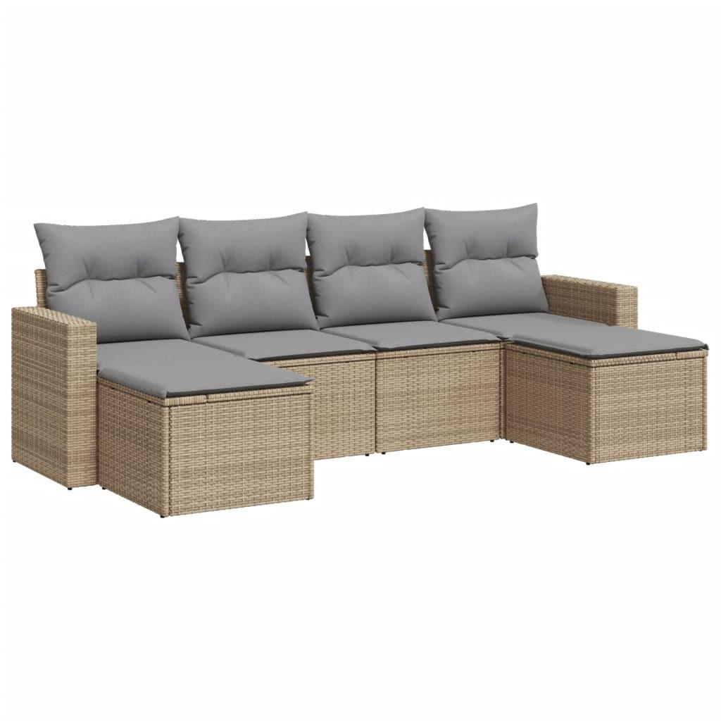 VidaXL Garten sofagarnitur poly-rattan