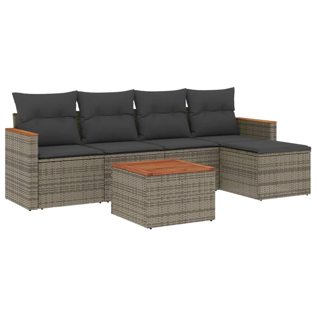 VidaXL Garten sofagarnitur poly-rattan