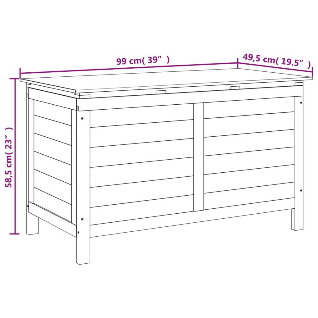 VidaXL Gartentruhe holzwerkstoff