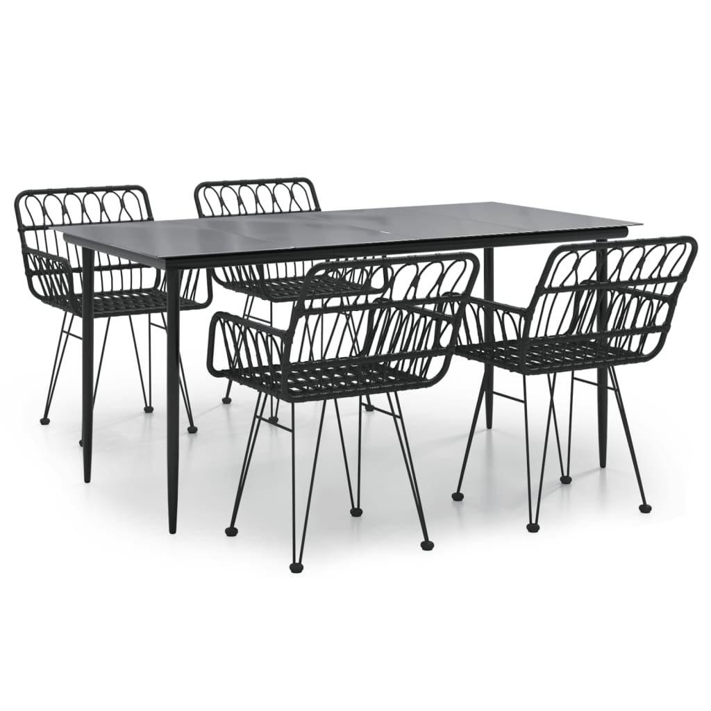 VidaXL Garten essgruppe poly-rattan