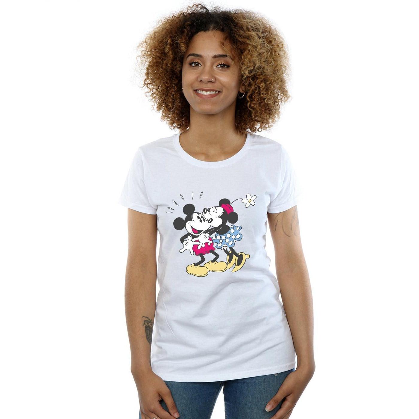 Disney Mickey und Minnie Mouse bedrucktes T-Shirt