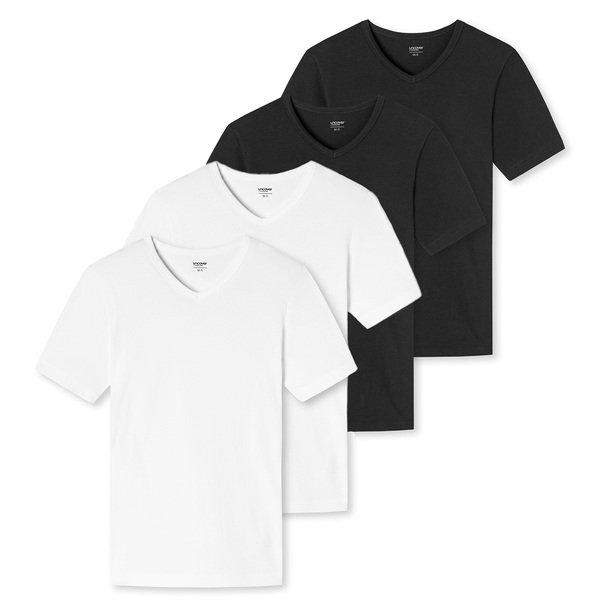 Uncover by Schiesser 4er Pack Basic - Unterhemd / Shirt Kurzarm
