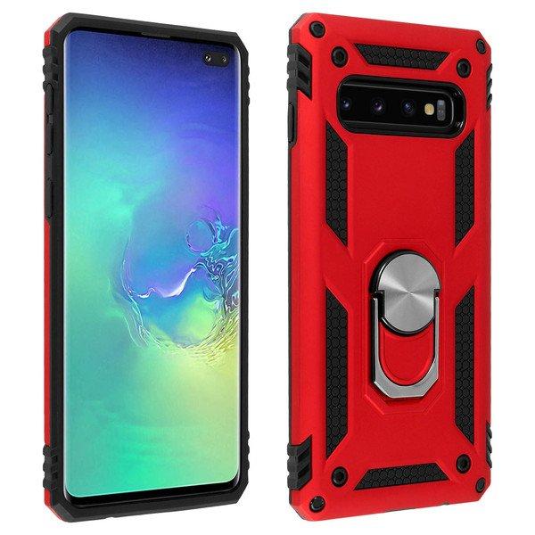Avizar Stoßfeste Hülle Galaxy S10 Plus Rot
