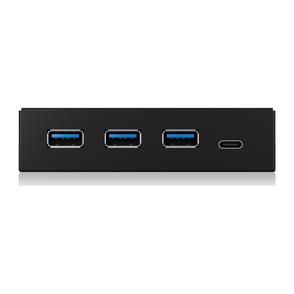 ICY Box Front Panel IB-HUB1418-i3 USB 3.0 Type-A/Type-C Hub 3.5