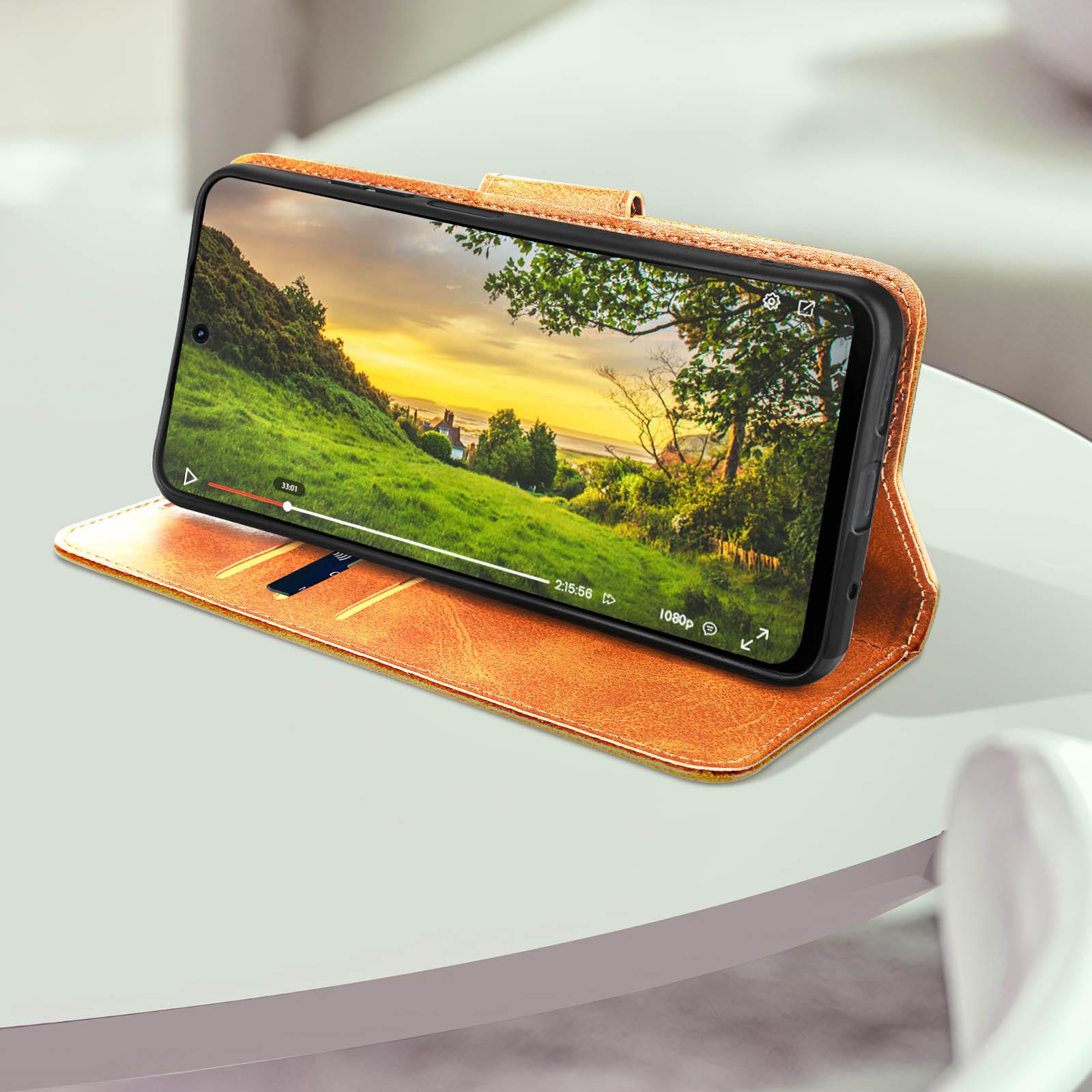 Avizar Klapphülle Motorola Moto G24 / G04 Braun