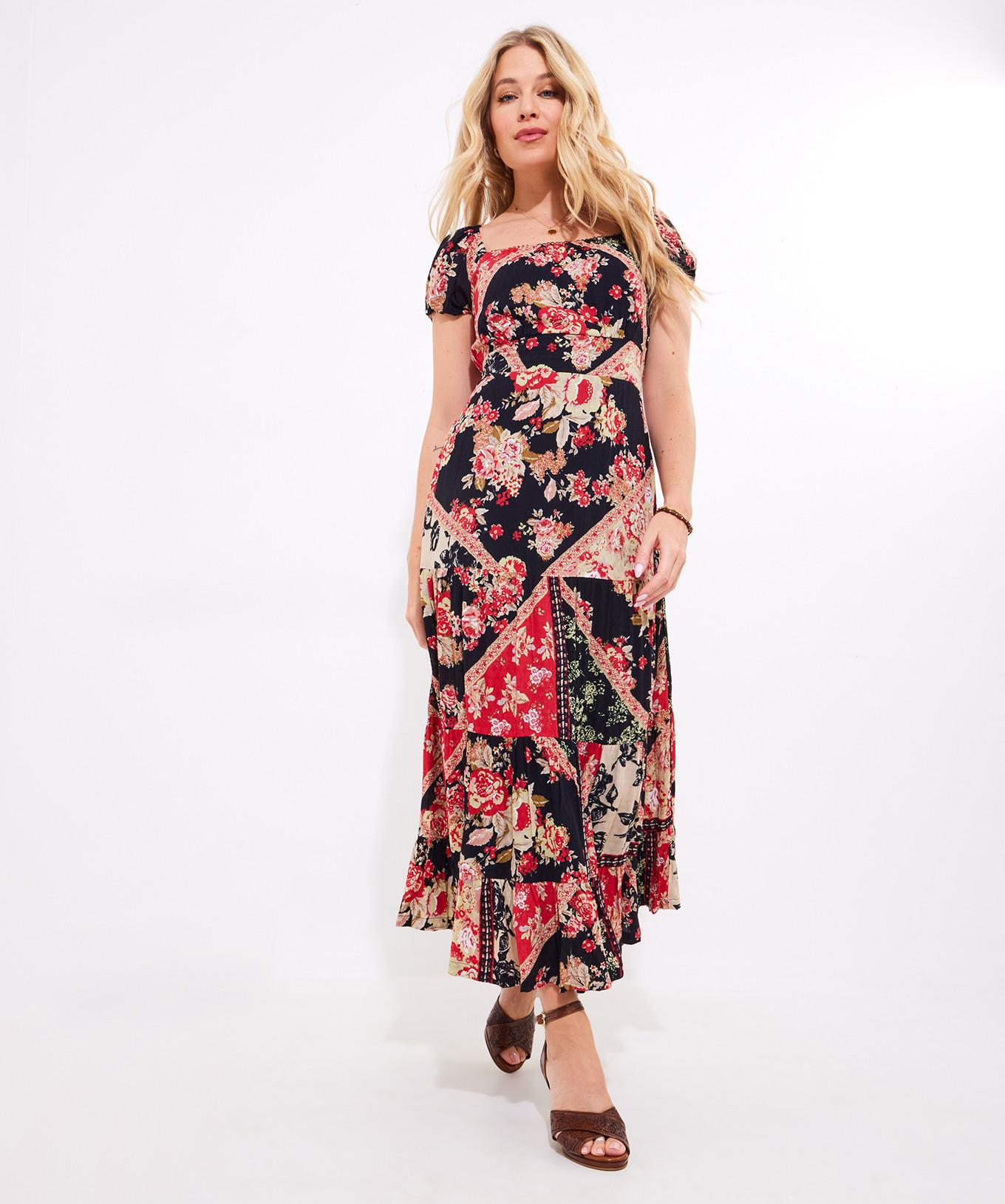 Joe Browns Fließendes Patchwork Maxikleid