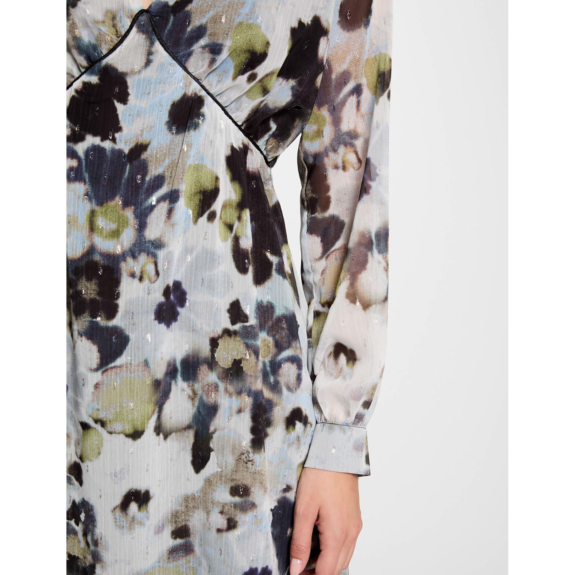 MORGAN Kurzes gerades Blumenmuster Kleid