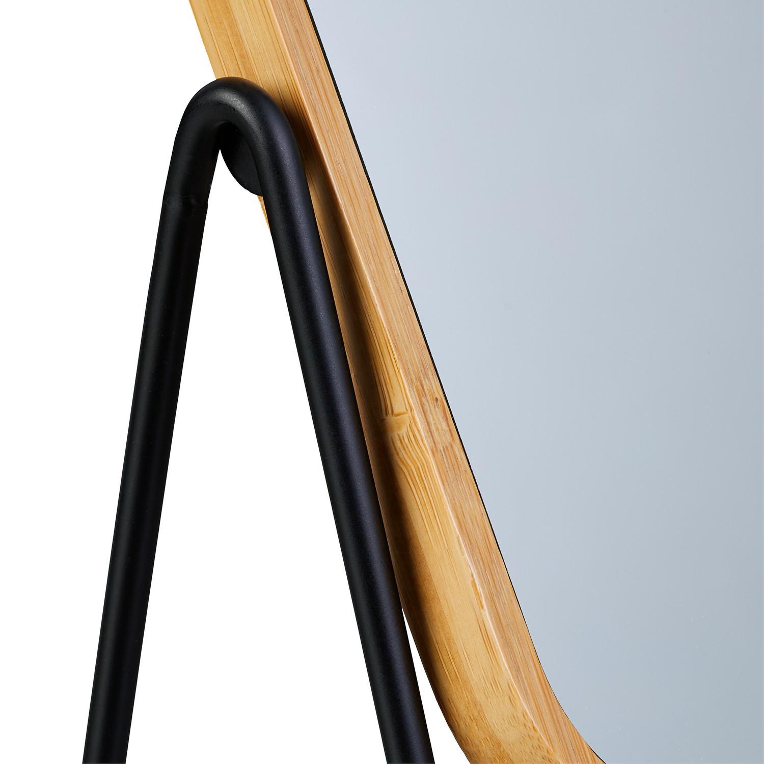 Northix Tischspiegel mit Bambusrahmen