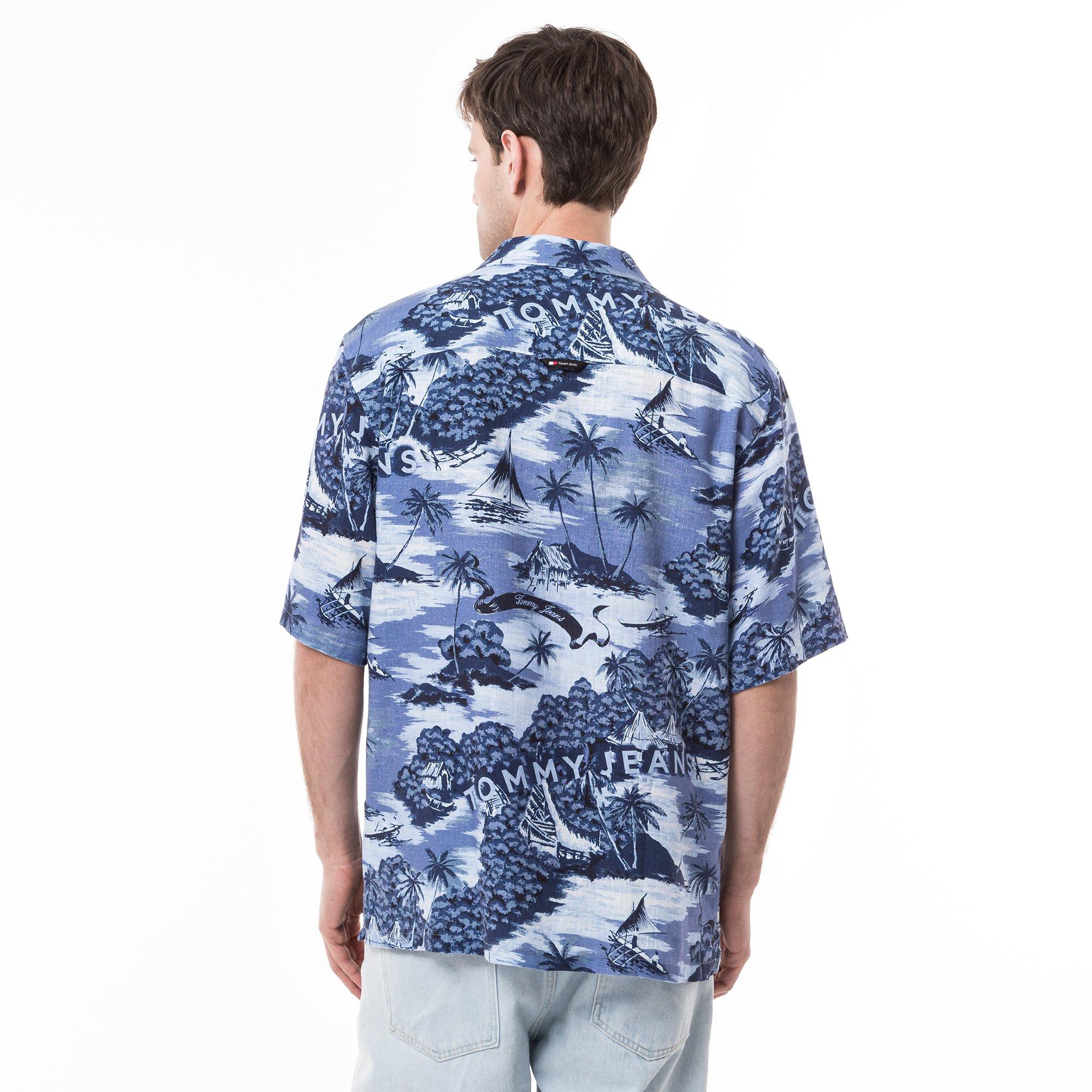 TOMMY JEANS TJM AO Hawaiian Camp Shirt