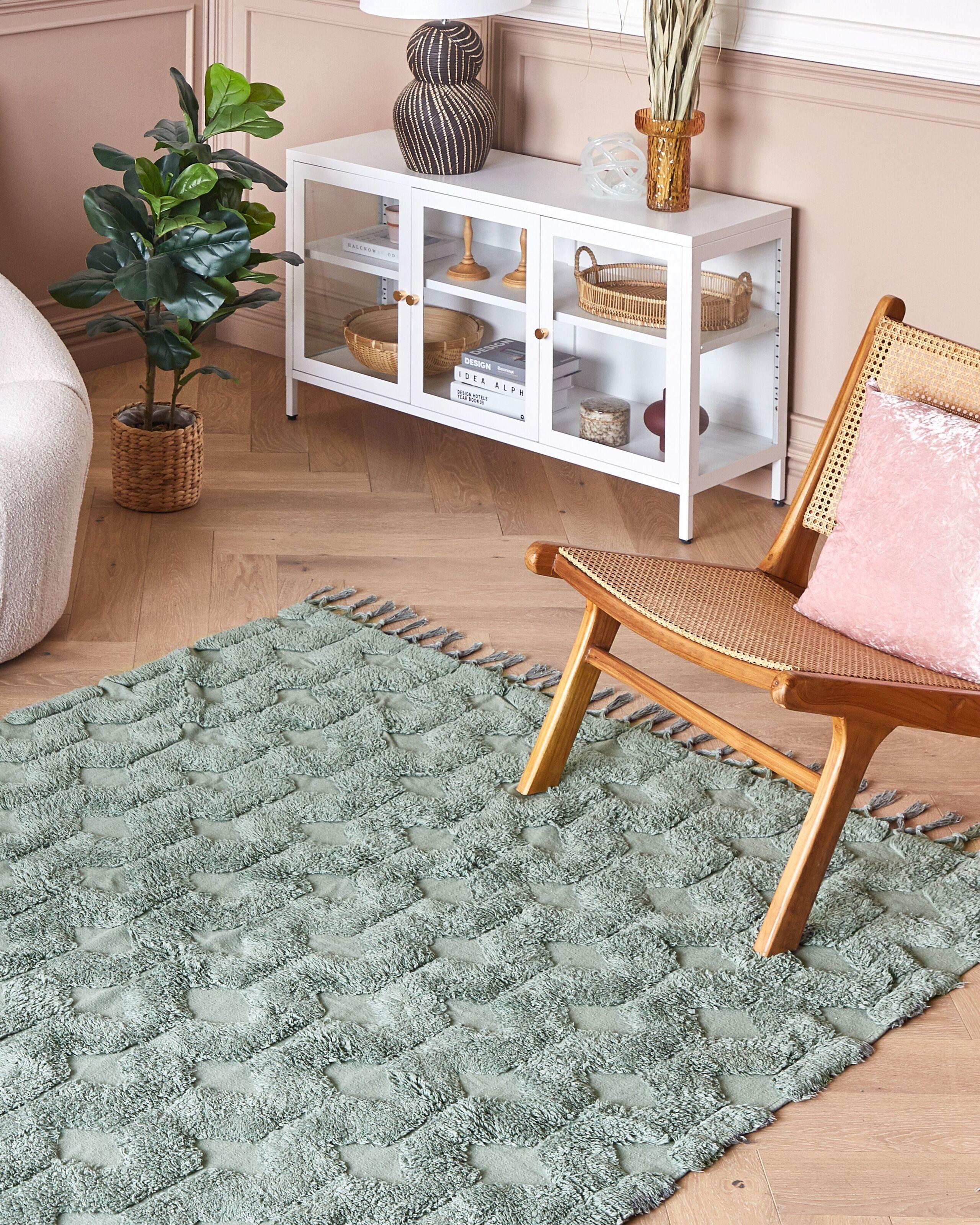 Beliani Teppich aus Baumwolle Boho KARS