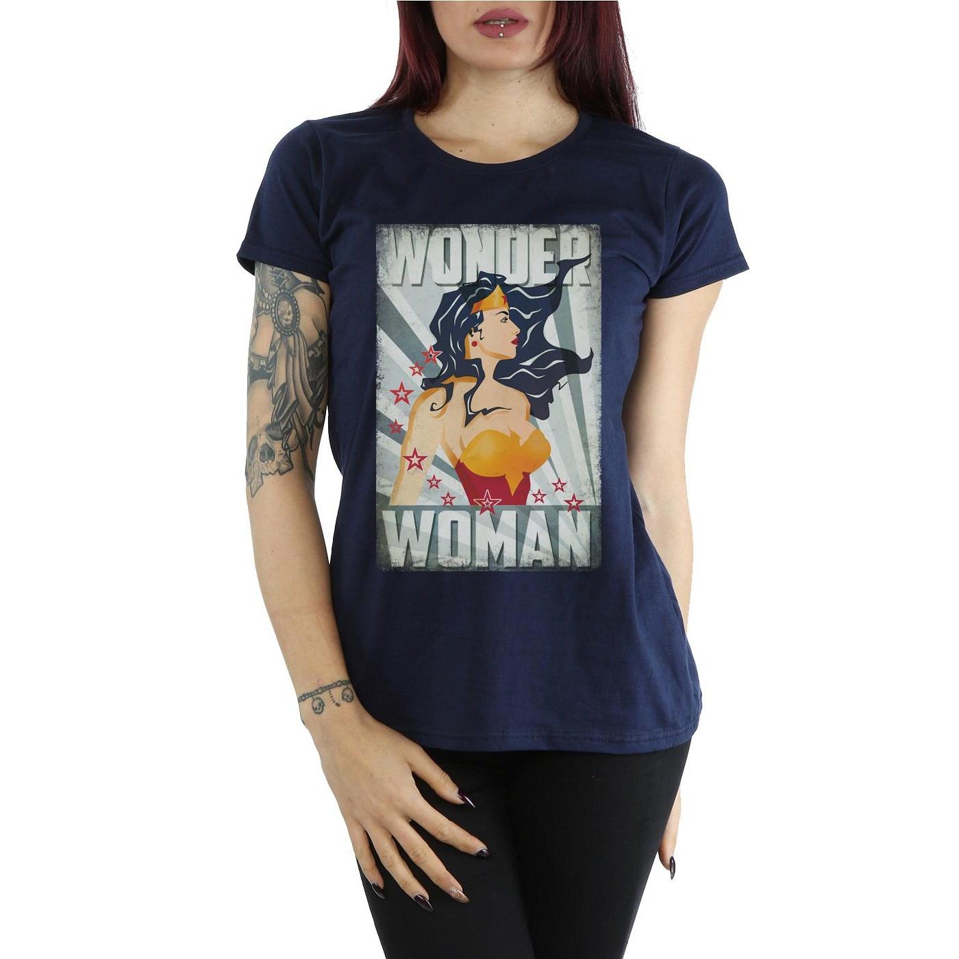DC COMICS Wonder Woman Retro Poster T-Shirt