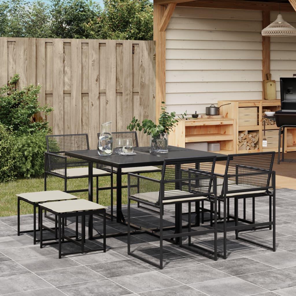 VidaXL Garten essgruppe poly-rattan