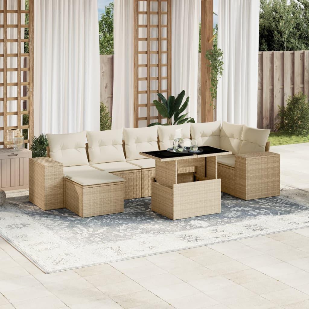 VidaXL Garten sofagarnitur poly-rattan