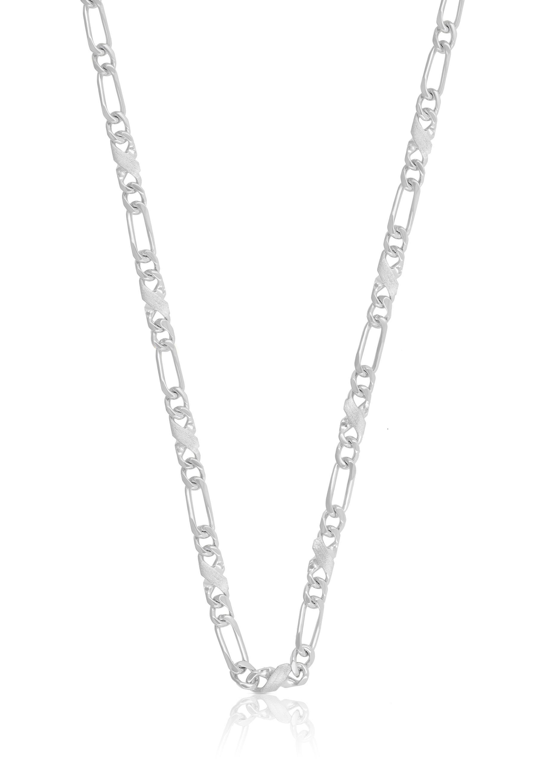 MUAU Schmuck Collier Carrera/Figaro Weissgold 750, 3.5mm, 60cm