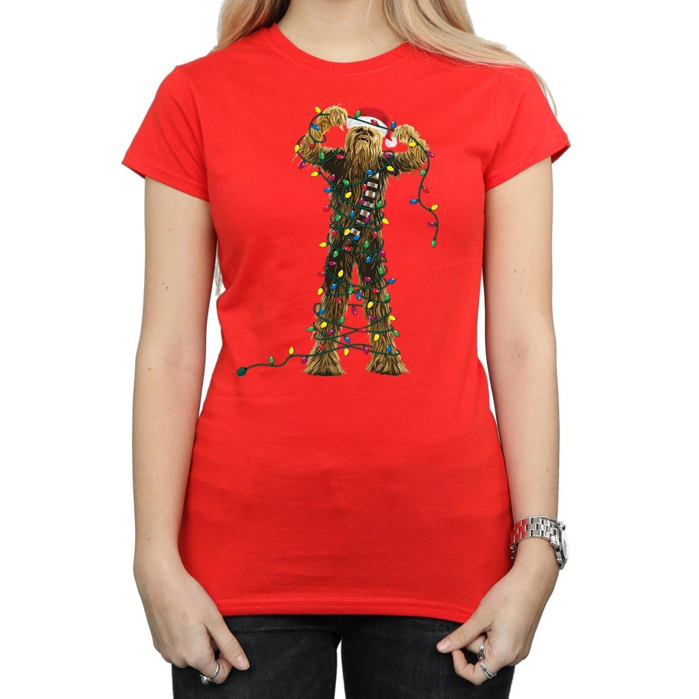 STAR WARS Star Wars Chewbacca Christmas Lights Regular Fit T-Shirt
