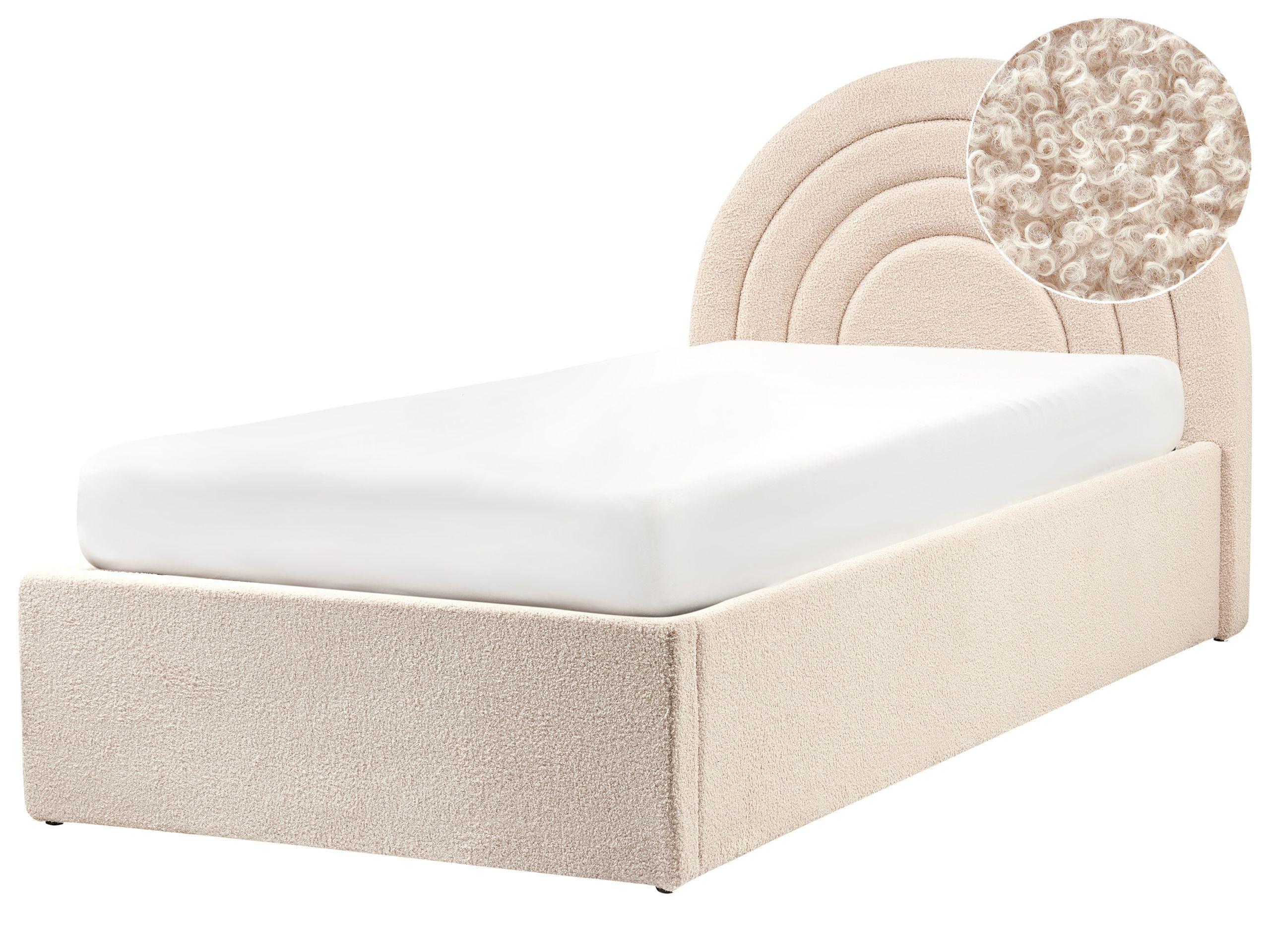 Beliani Kinderbett mit Stauraum aus Bouclé Retro ANET