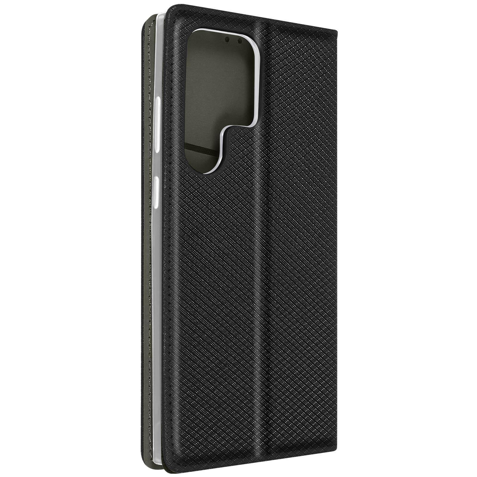 Avizar Samsung S24 Ultra Book Cover Schwarz