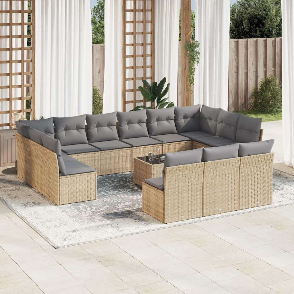 VidaXL Garten sofagarnitur poly-rattan