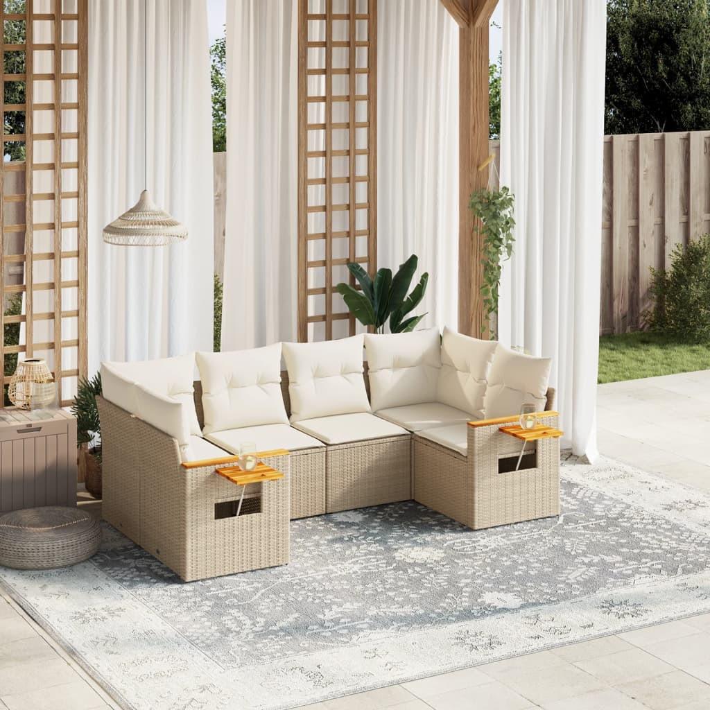 VidaXL Garten sofagarnitur poly-rattan