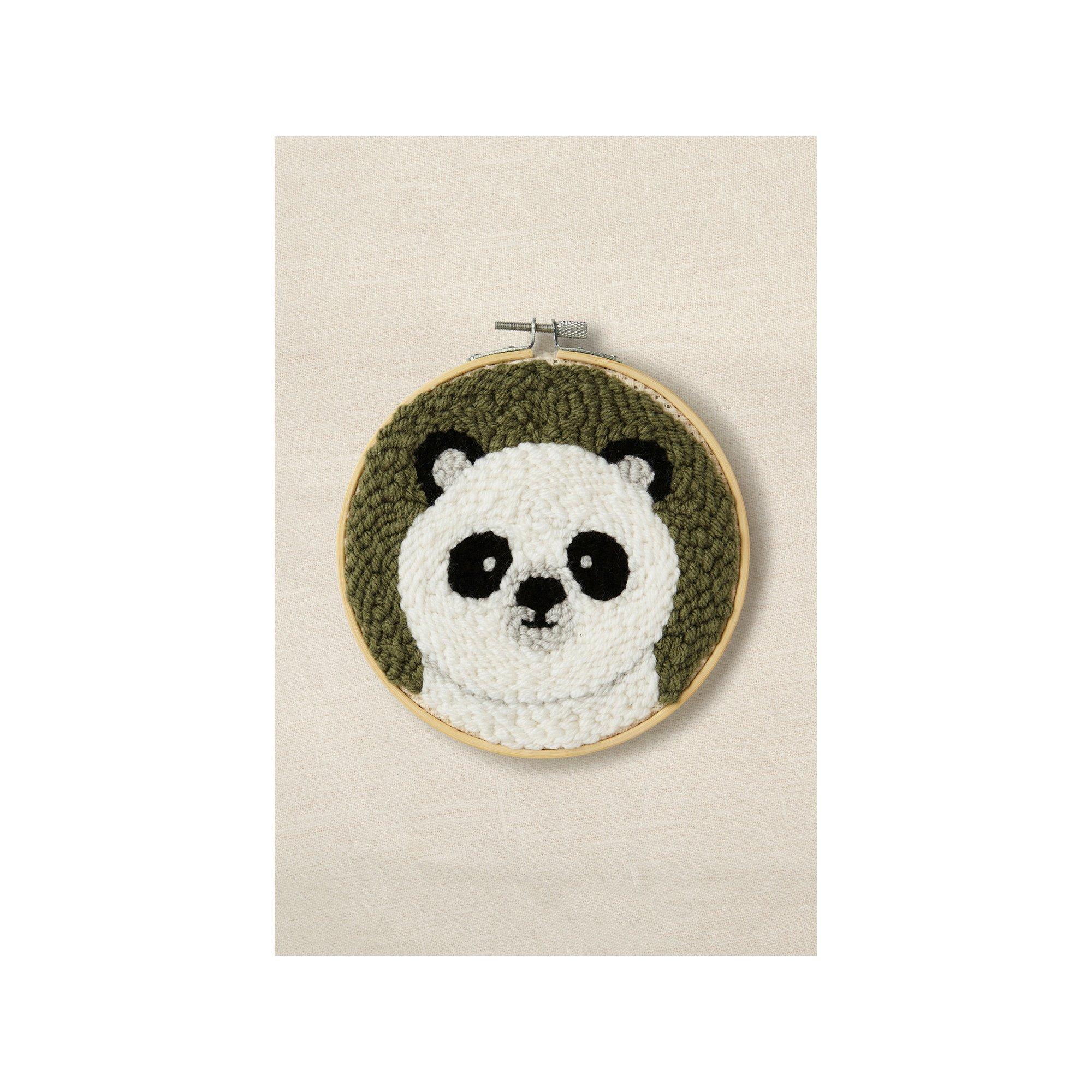 DMC Punch Needle Set Panda Patrick