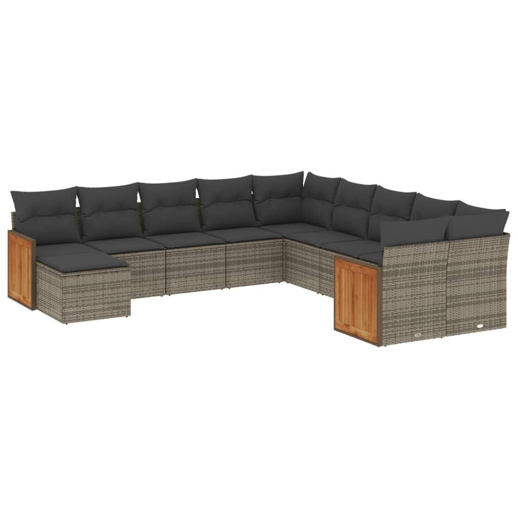 VidaXL Garten sofagarnitur poly-rattan