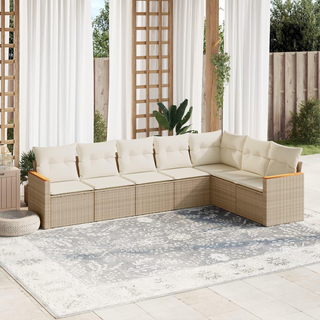 VidaXL Garten sofagarnitur poly-rattan
