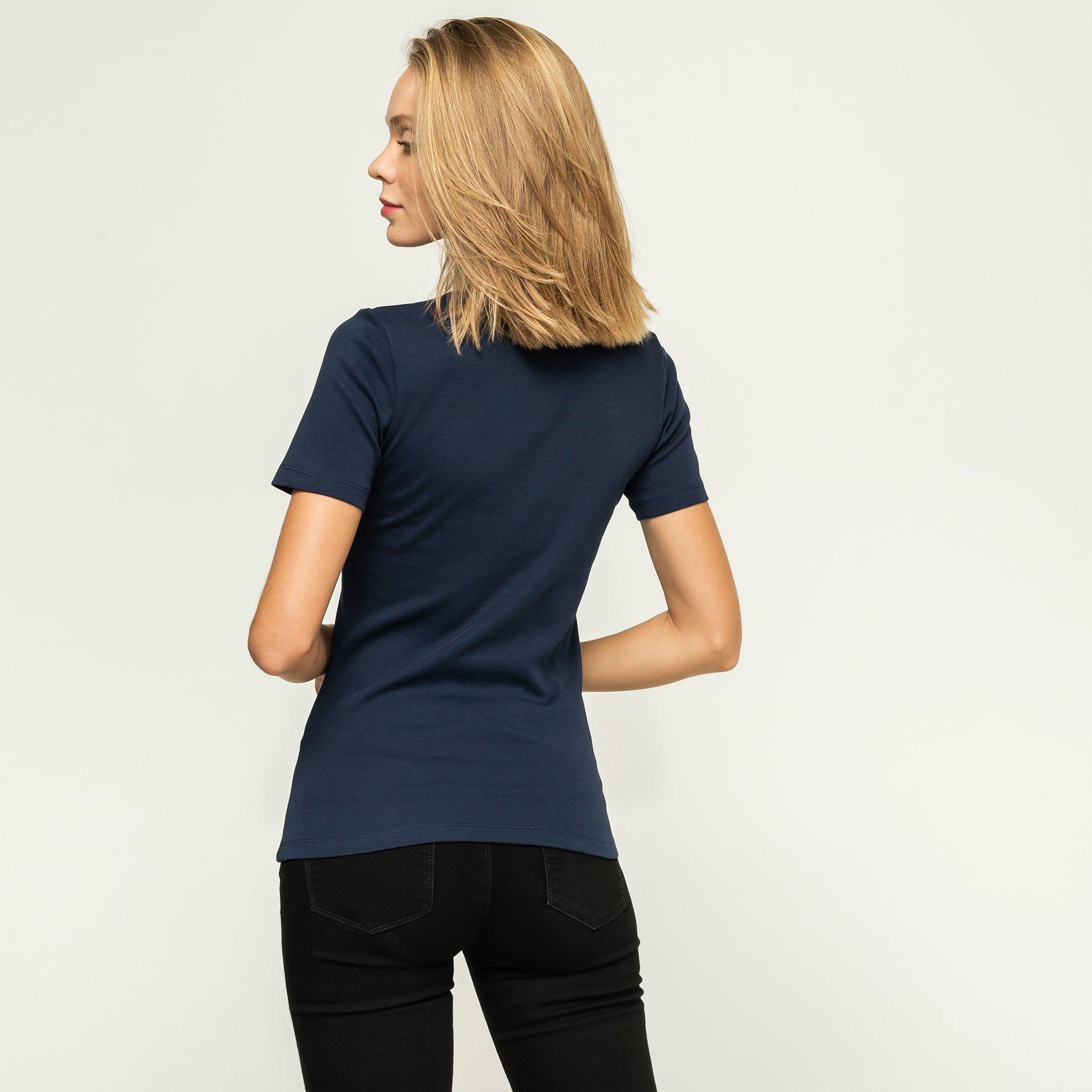 Manor Woman Rundhals Kurzarm Top