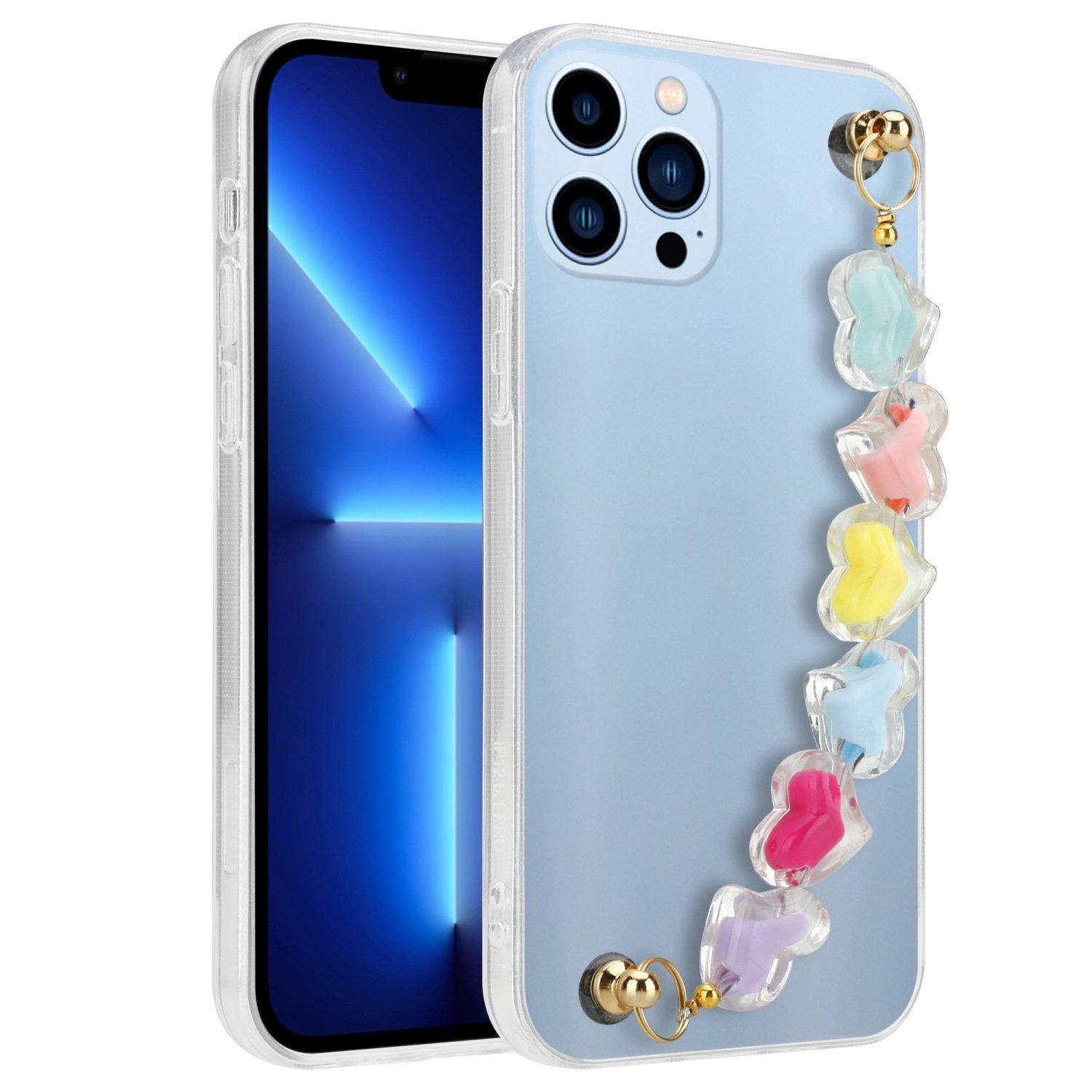 Cadorabo Hülle für Apple iPhone 13 PRO MAX mit Handgelenk Kette