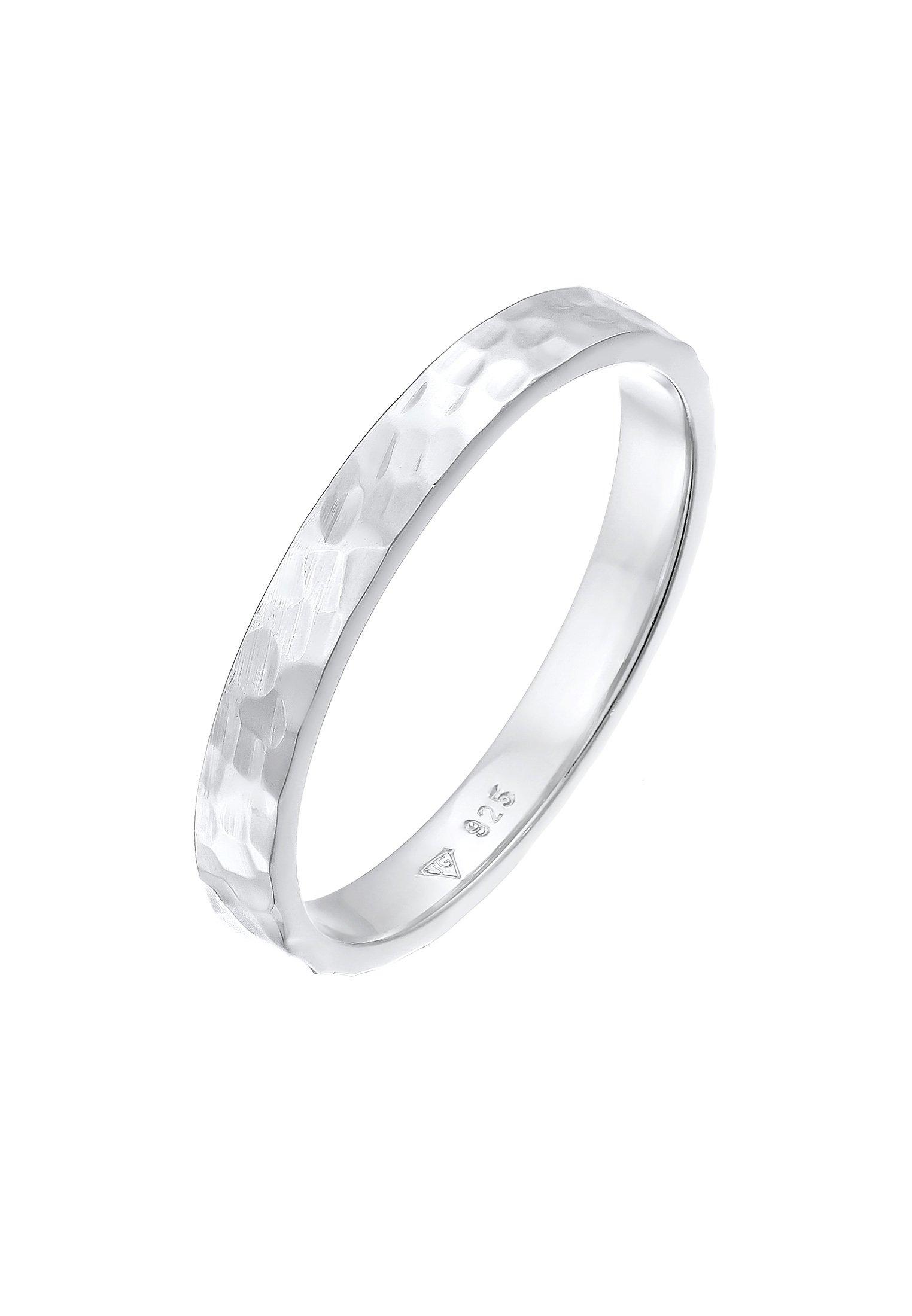 Elli Ring Pinky Ring Gehämmert 925 Silber