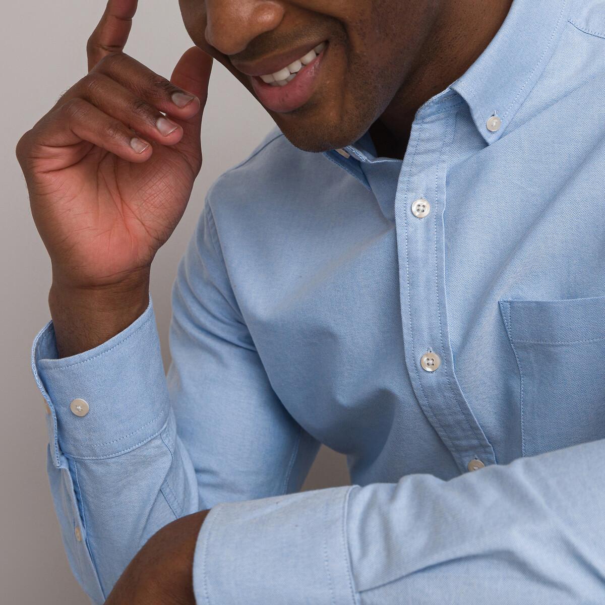 La Redoute Collections Oxford Straight Fit Button-Down Kragen Hemd