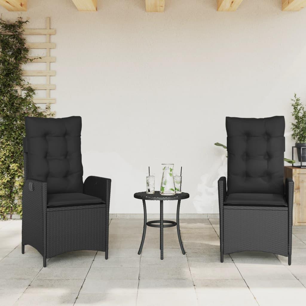VidaXL Gartensessel verstellbar poly-rattan