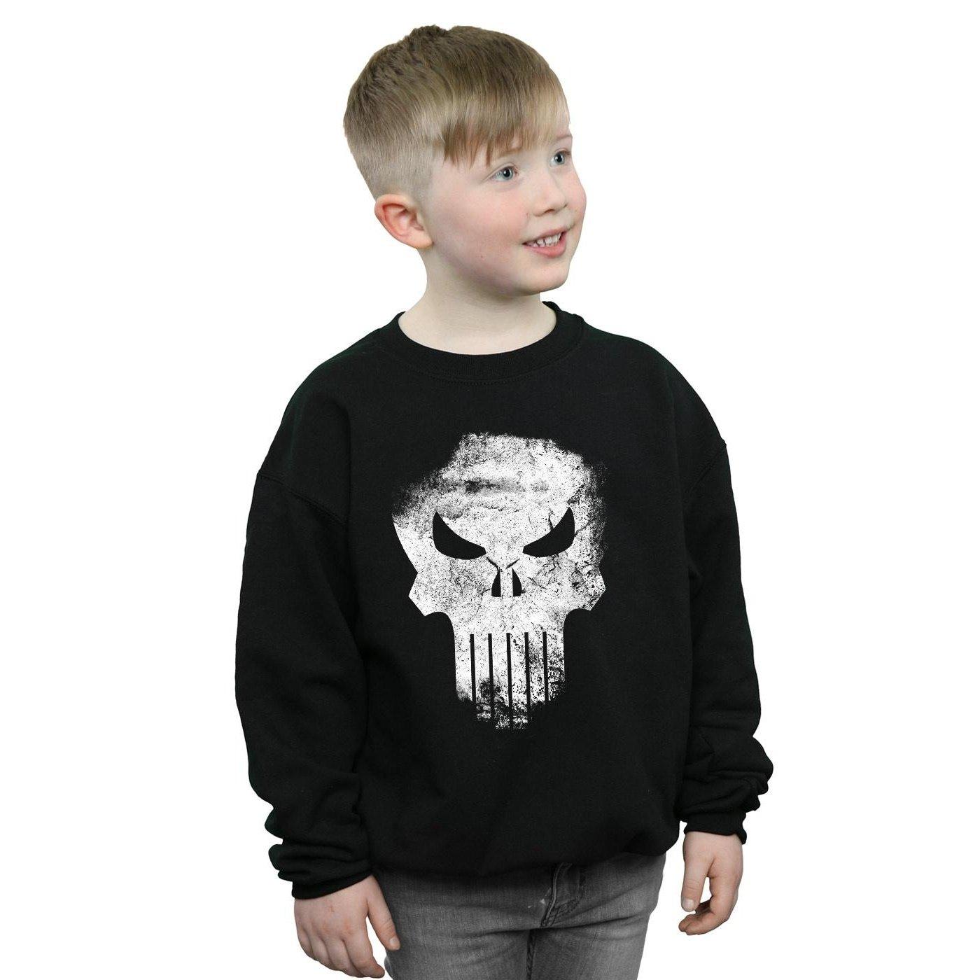 MARVEL The Punisher Distrressed Skull Sweatshirt