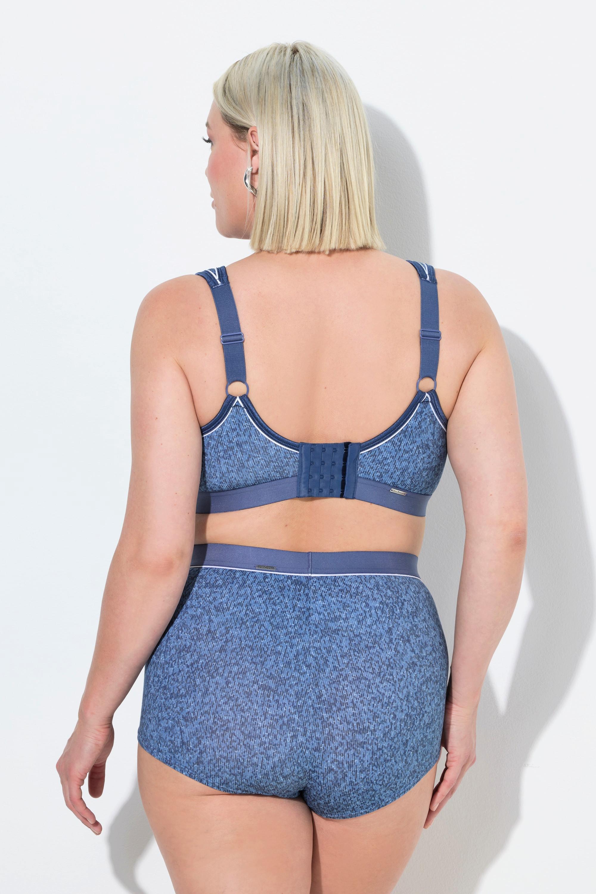 Ulla Popken Minimizer, Denim-Optik, ohne Bügel, Cup C - D