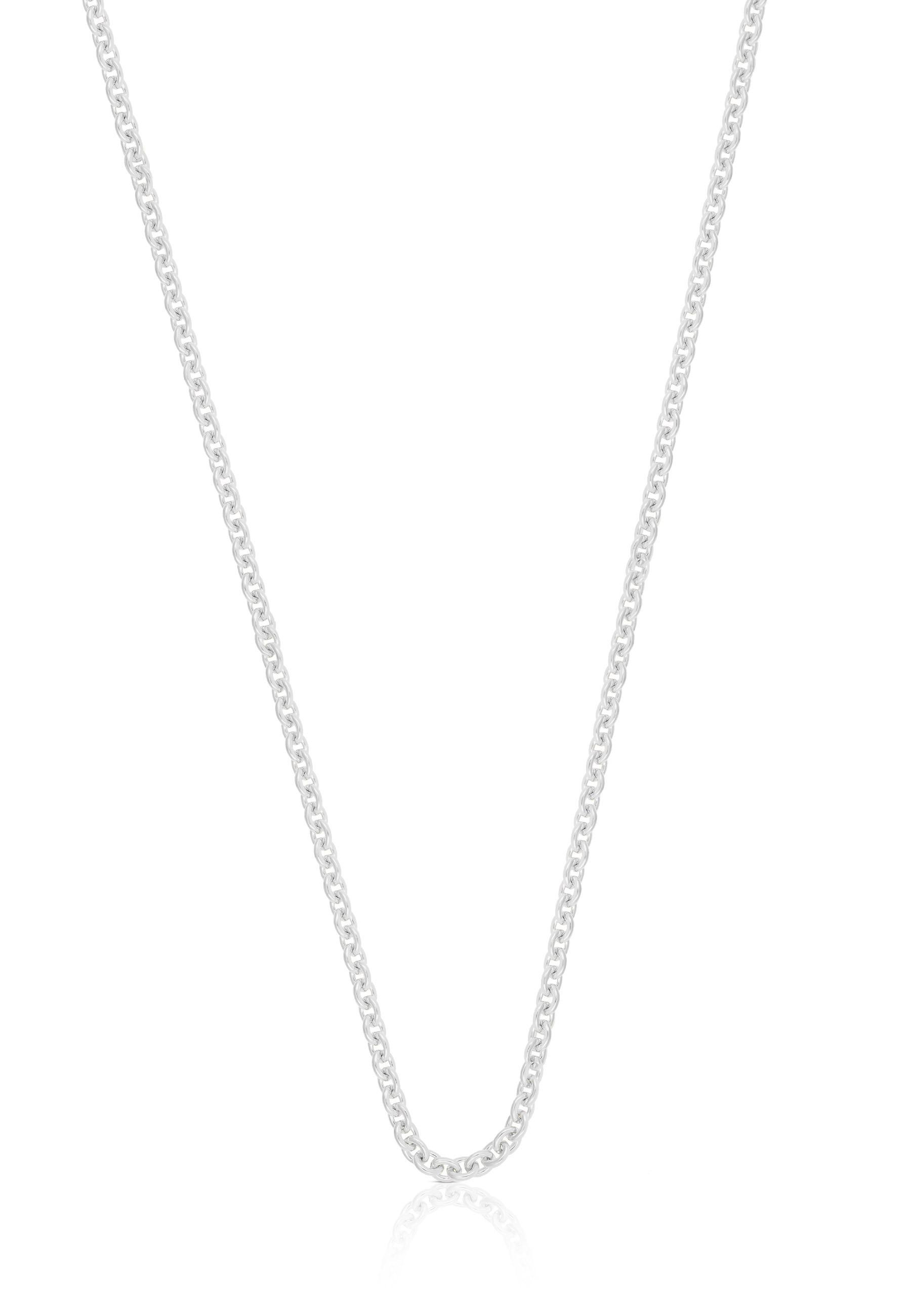MUAU Schmuck Collier Rundanker Weissgold 750, 2.3mm, 40cm
