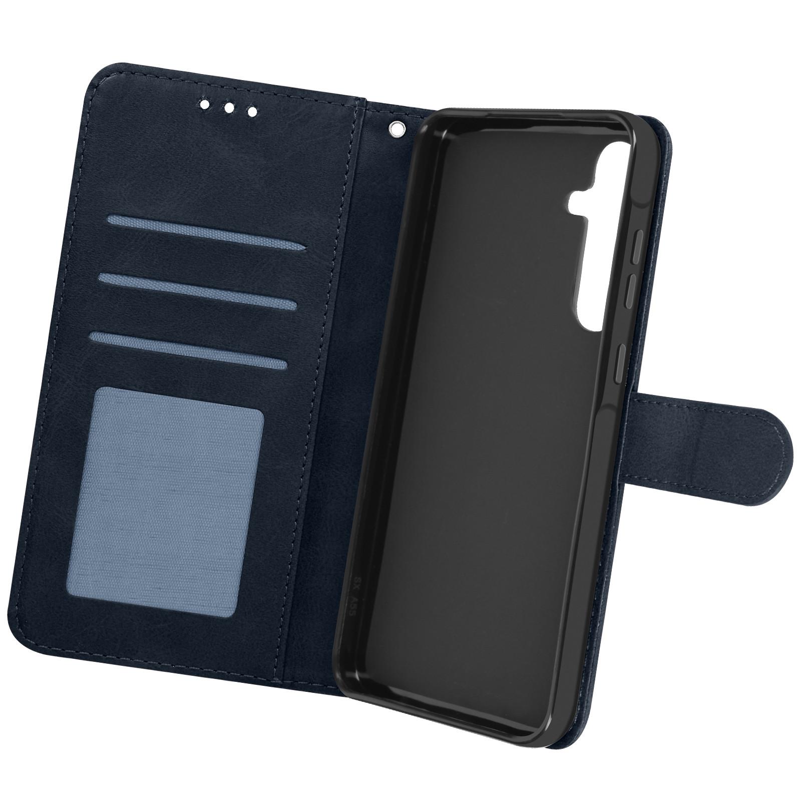 Avizar Klapphülle Samsung Galaxy A55 Dunkelblau