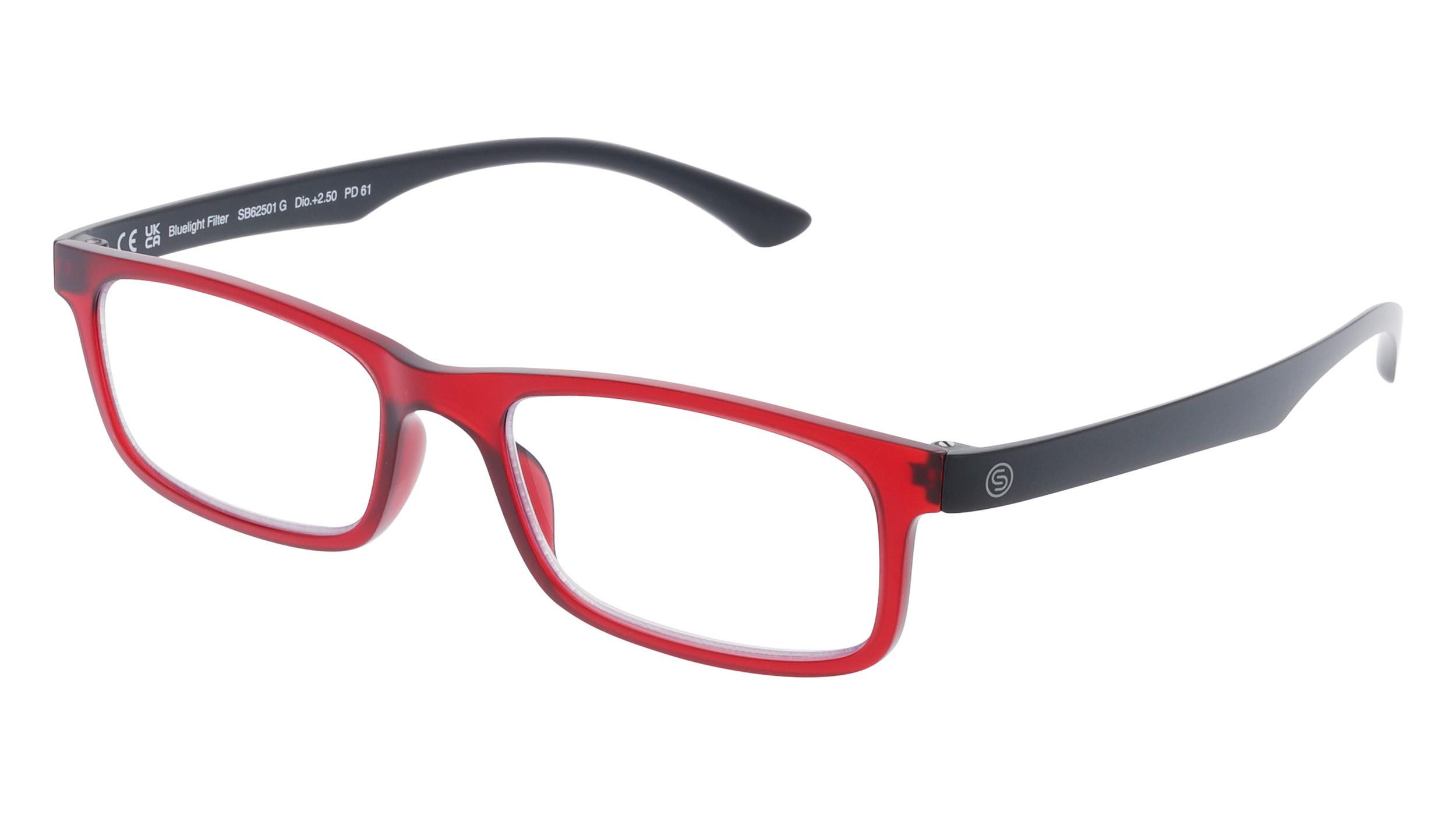 Smarty Computerbrille mit Blaulichtfilter-Gläsern mit Etui