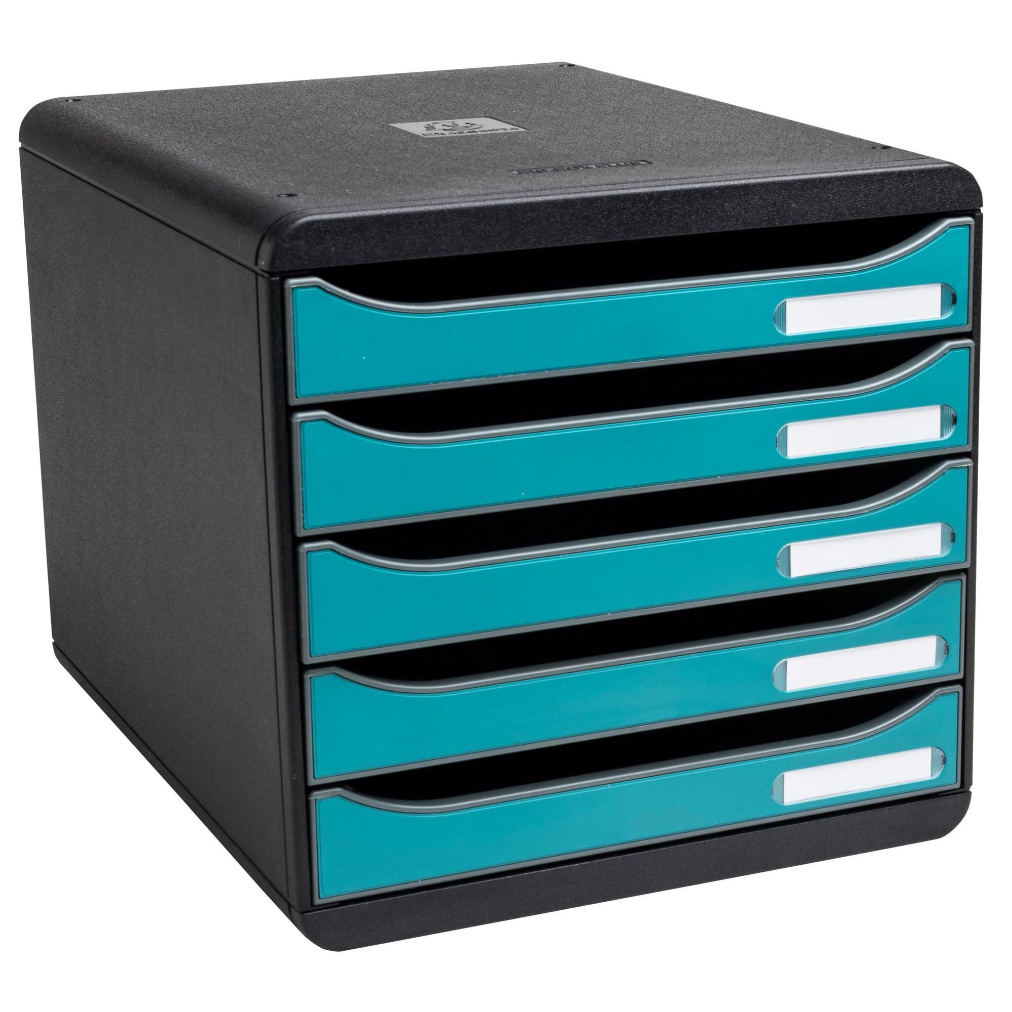 Exacompta Big Box, Schubladenbox mit 5 Schubladen, Skandi
