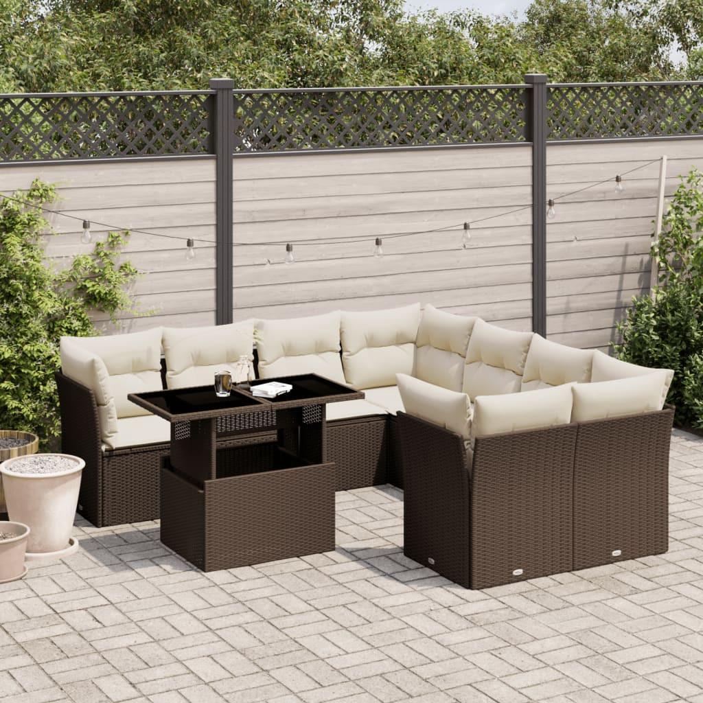VidaXL Garten sofagarnitur poly-rattan