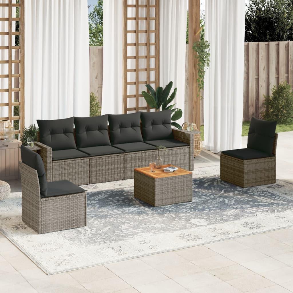 VidaXL Garten sofagarnitur poly-rattan