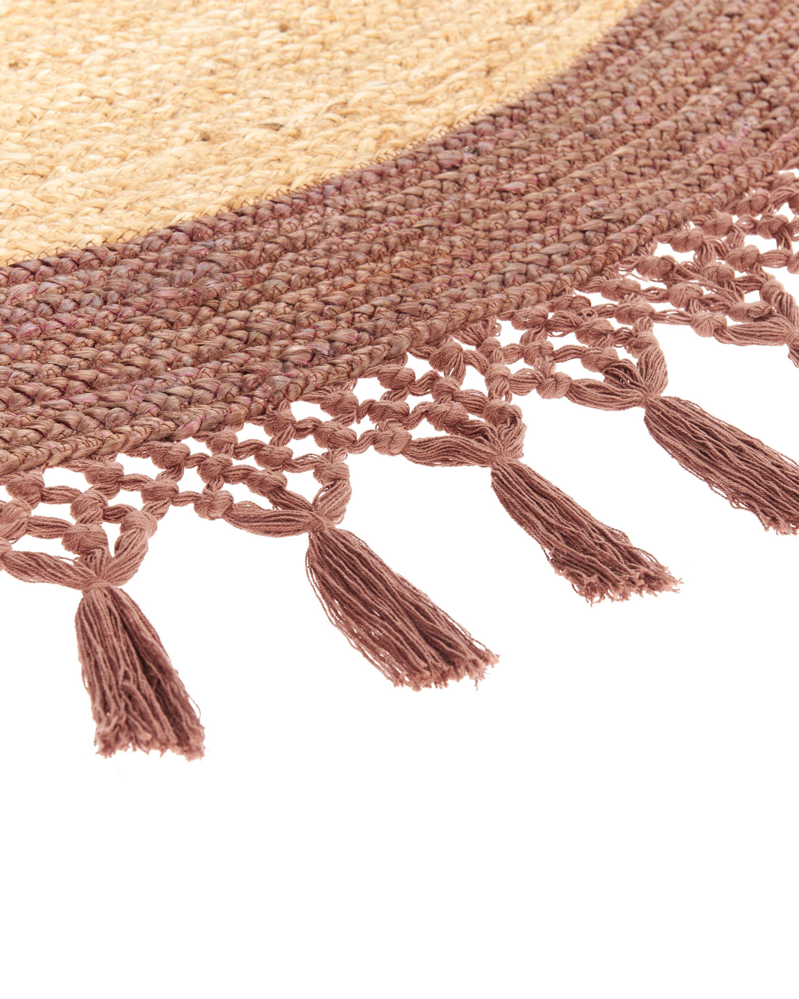 Beliani Teppich aus Jute Boho MARTS