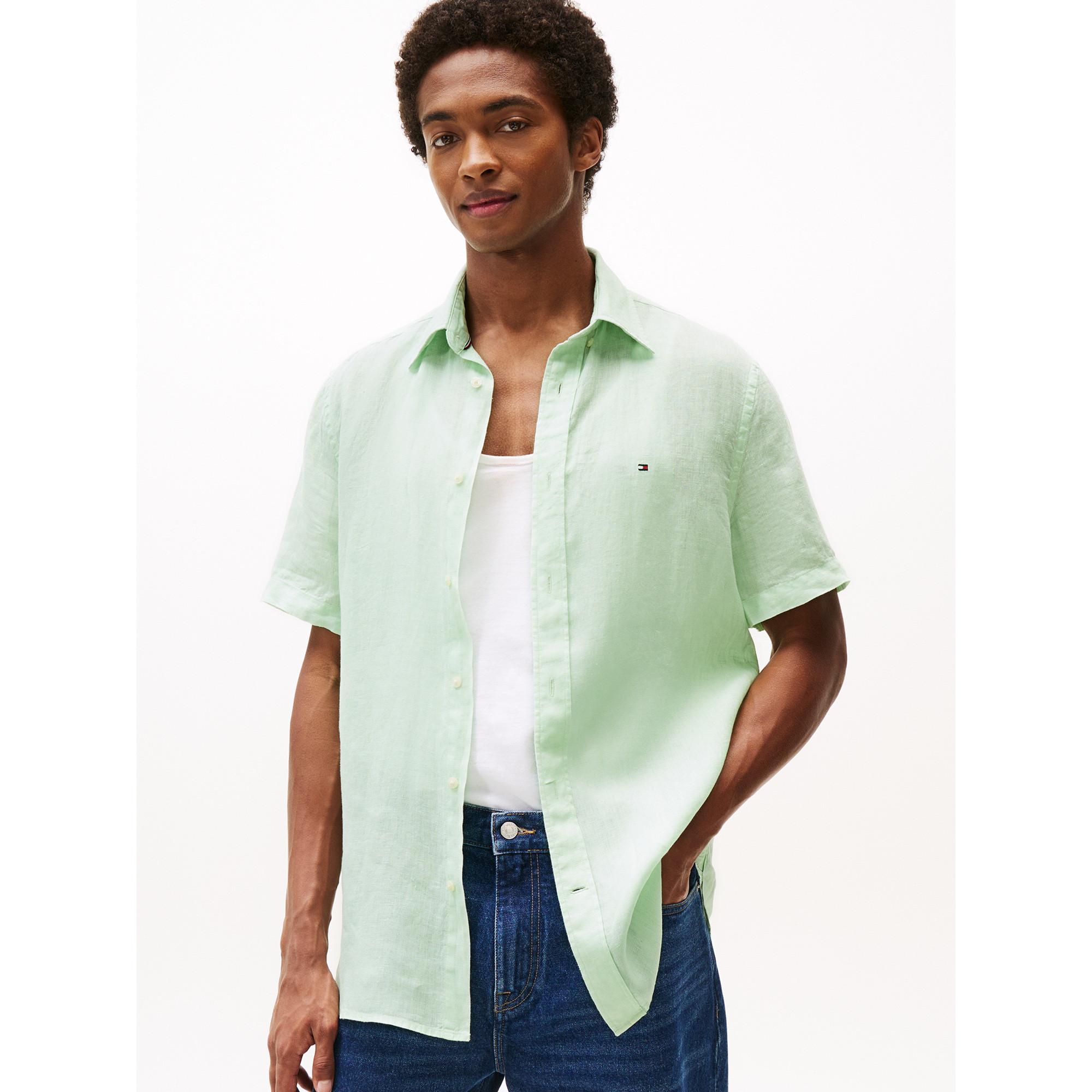TOMMY HILFIGER Pigment Dyed Linen RF Kurzarmhemd