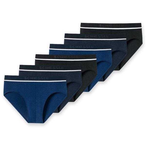Schiesser 6er Pack 95/5 Organic Cotton - Rio Slip / Unterhose