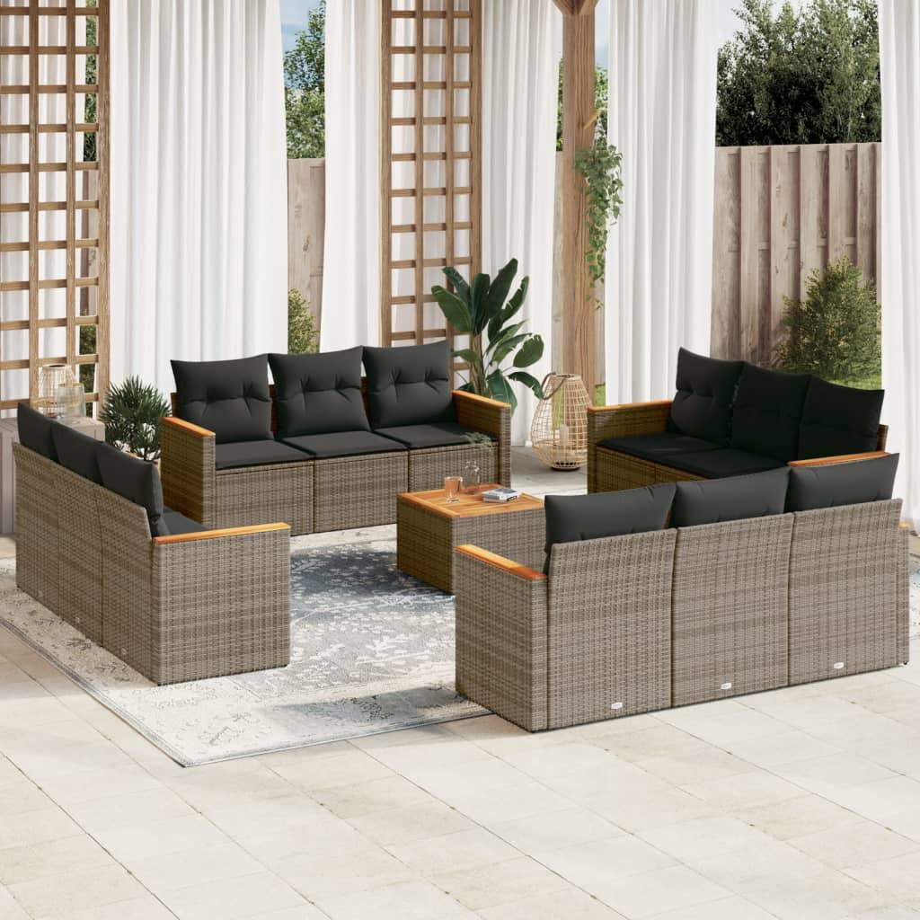 VidaXL Garten sofagarnitur poly-rattan