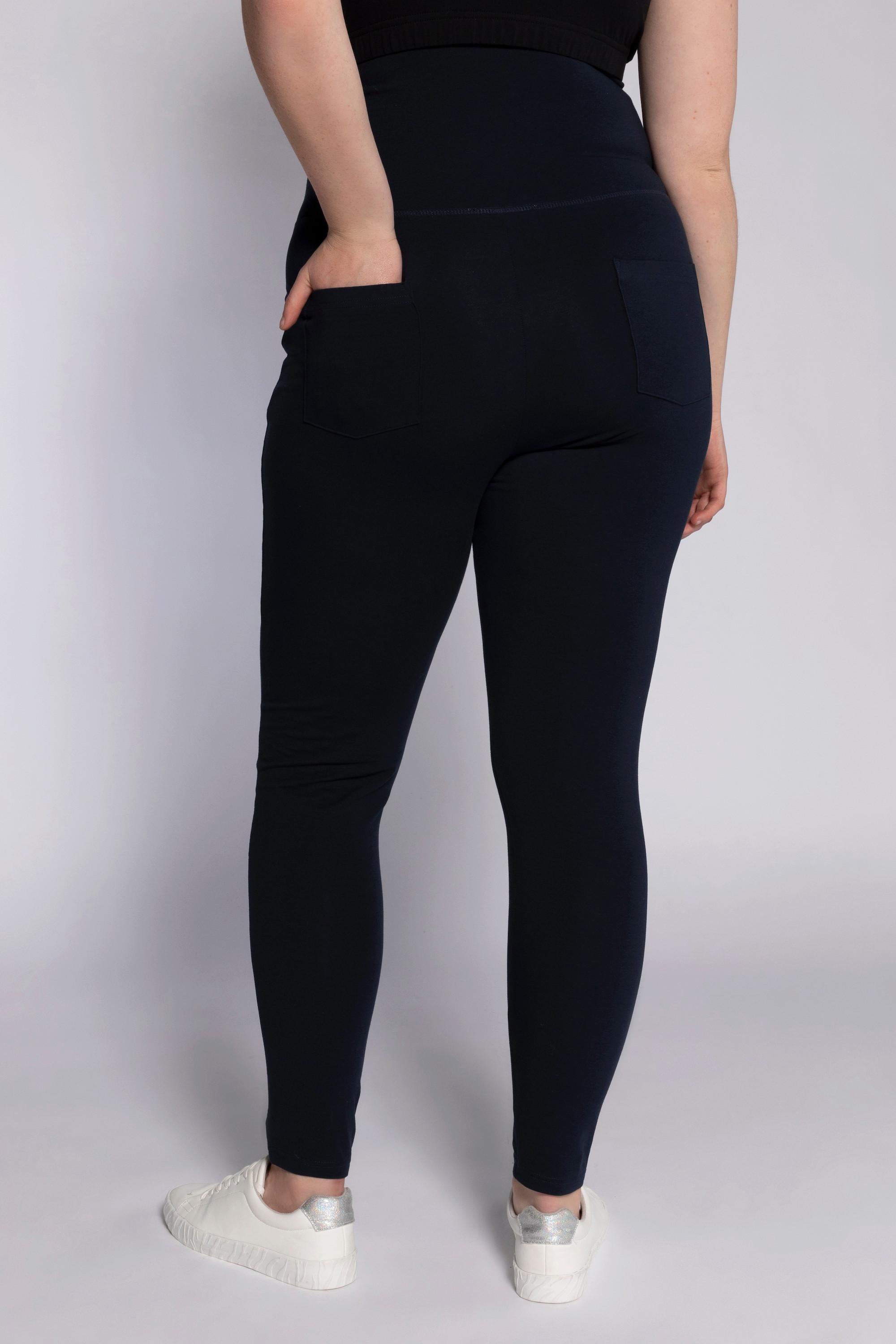Ulla Popken Bellieva Leggings Breiter Elastikbund Skinny Fit Biobaumwolle GOTS