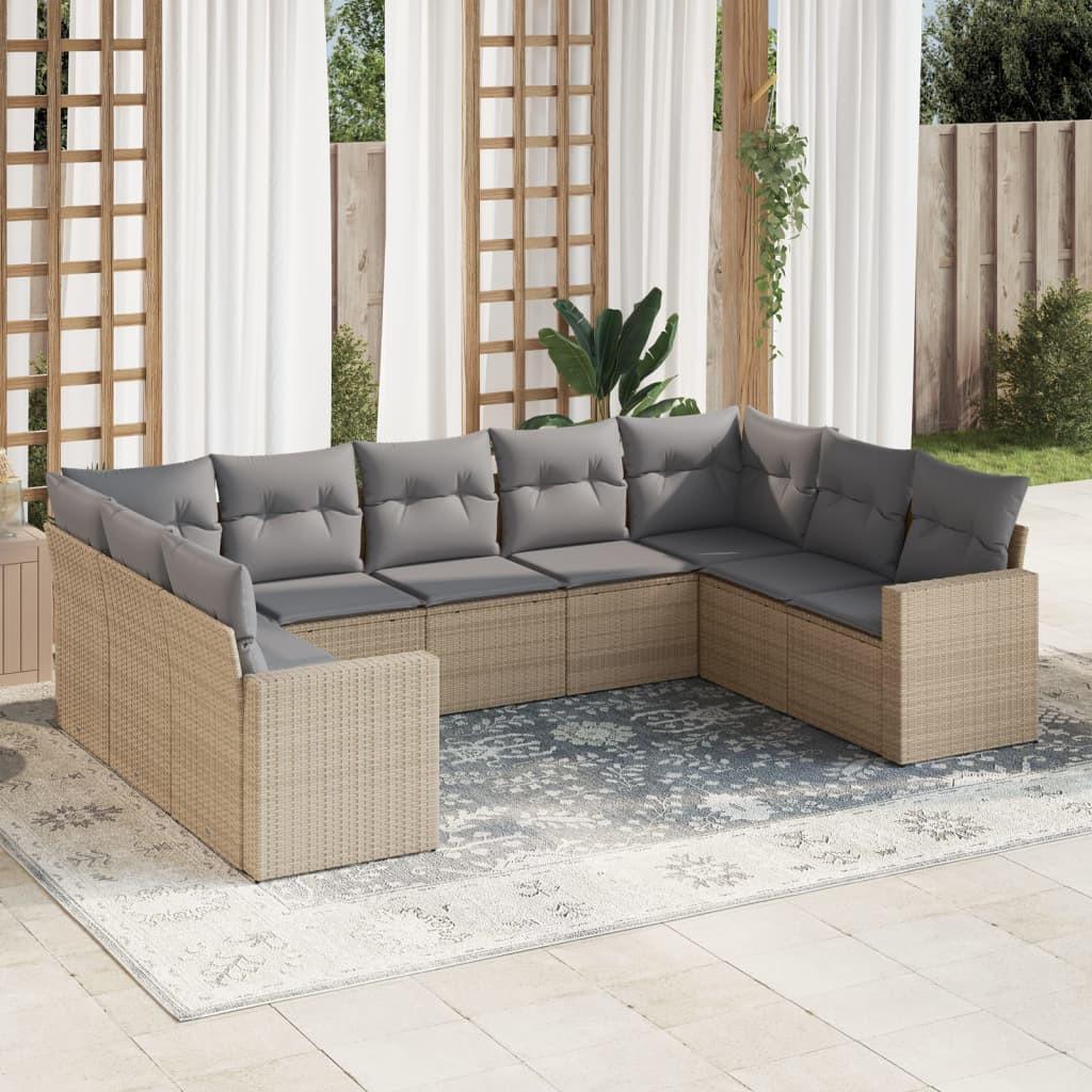 VidaXL Garten sofagarnitur poly-rattan